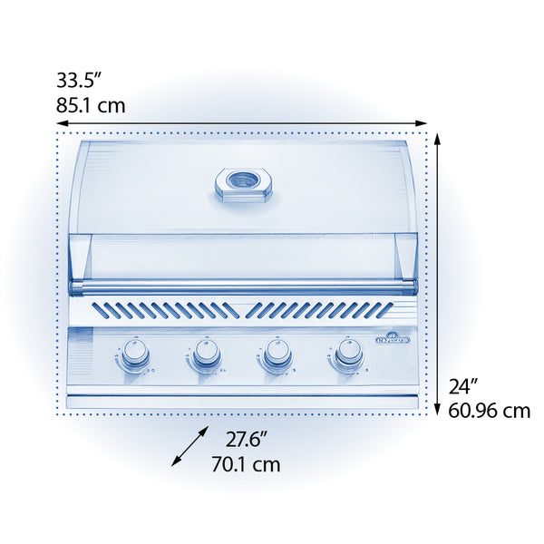 Asador de Gas Napoleon 500 Series 32" Empotrable