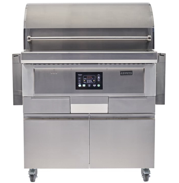 Asador de Pellets Coyote 36" con Carrito