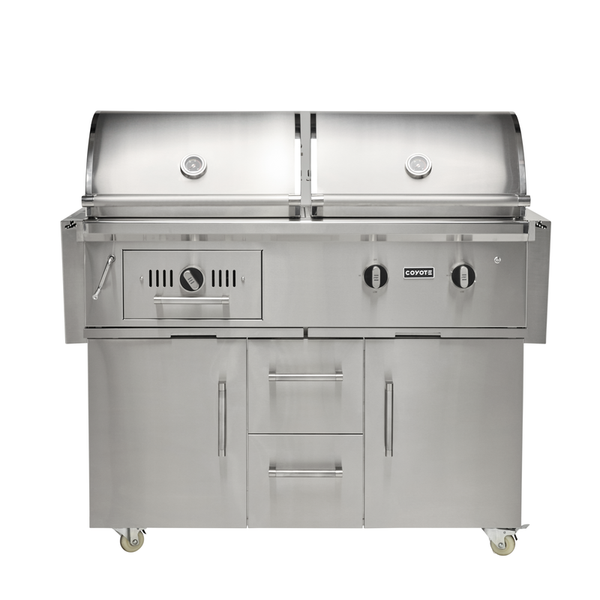 Asador Híbrido 50" Coyote Carrito 3rd Gen