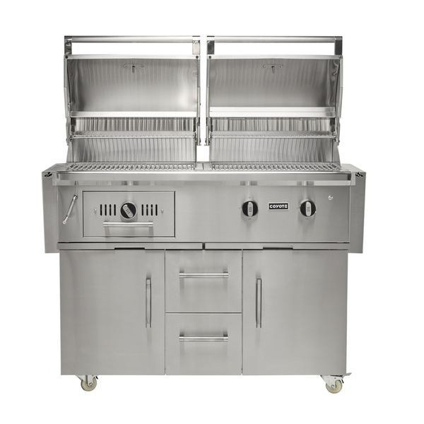 Asador Híbrido 50" Coyote Carrito 3rd Gen