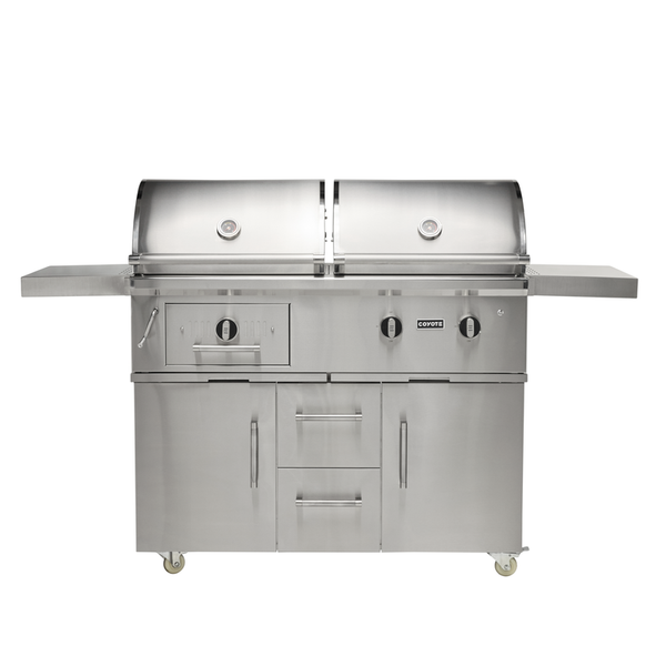 Asador Híbrido 50" Coyote Carrito 3rd Gen