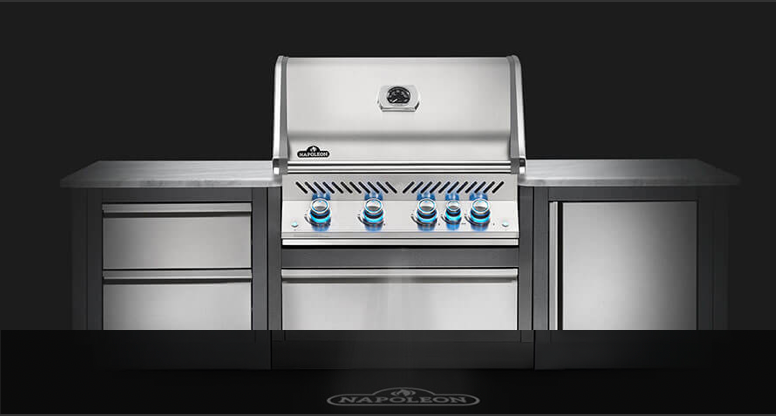 Asador de Gas Napoleon Prestige PRO 500 RB Empotrable