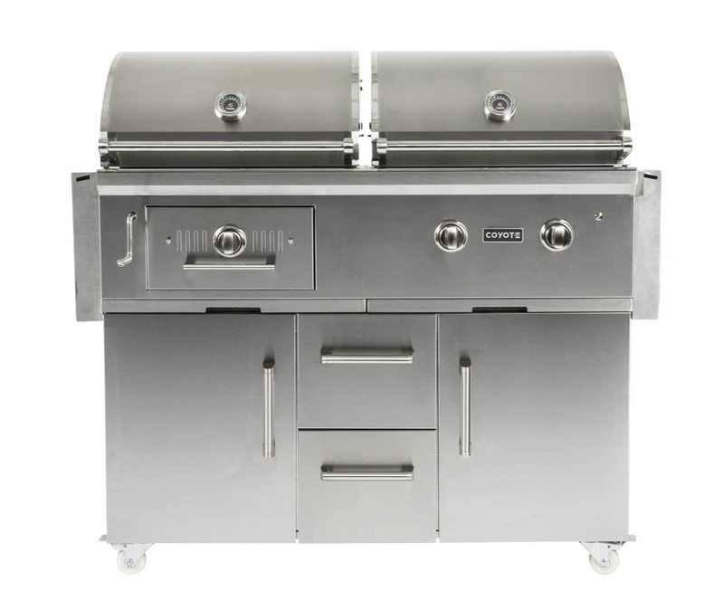 Asador Híbrido 50" Coyote Carrito